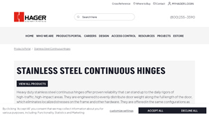 Hager - Heavy Duty Continuous Hinges
