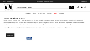 Half Price Drapes - Orange Curtains & Drapes