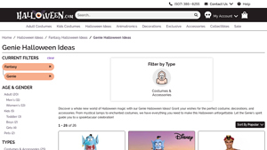 Halloween - Aladdin Genie Costumes