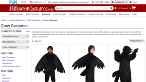 Halloweencostumes.com - Crow Costumes for All Ages