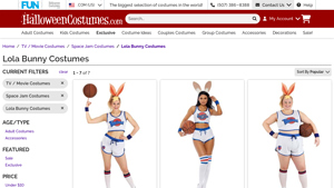HalloweenCostumes.com - Exclusive Women's Space Jam Lola Bunny Costume
