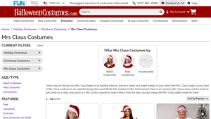 Halloweencostumes - Mrs. Claus Costumes