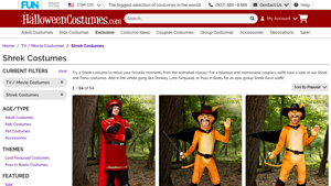 Halloweencostumes.com - Shrek Costumes