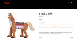 Halloween Hallway - Horse 2 Man Costume