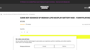 Funnyplaying - MaxPlay Battery for Game Boy Advance SP