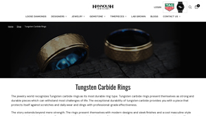 Hannoush Dartmouth - Tungsten Carbide Rings