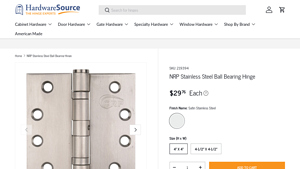 NRP - Stainless Steel Ball Bearing Hinge