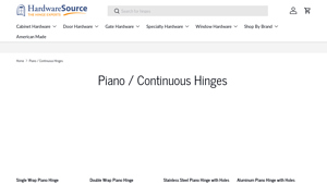HardwareSource - Piano Hinges
