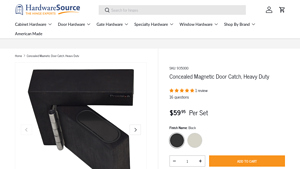 Hardwaresource - Concealed Magnetic Door Catch