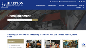 Hariton Machinery - Hand Feed Thread Rollers