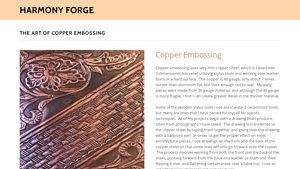 Harmony Forge - Copper Embossing Solutions
