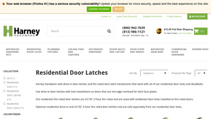 Harney Hardware - Keyed Entry Latch