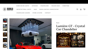 Harold Electricals - Lumière GT Crystal Car Chandelier