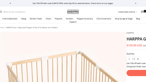 HARPPA - Wooden Baby Gate Playpen