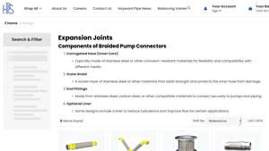 Hayward Pipe - Expansion Joints