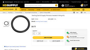 Sterling Seal & Supply - Precision-Molded O-Ring #12