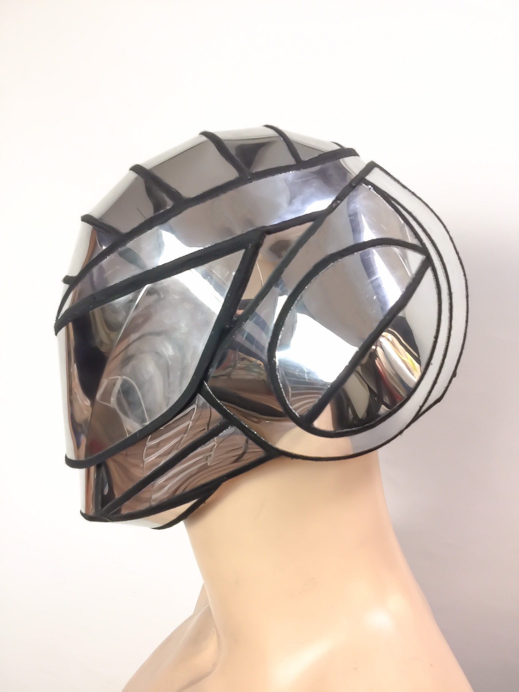 An application scenario or product detail of head armor cyborg mask with a mic - Image 9