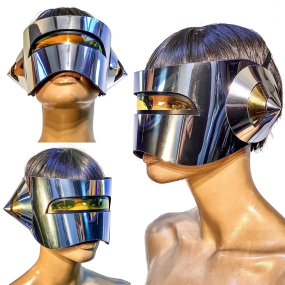 An application scenario or product detail of head armor cyborg mask with a mic - Image 24