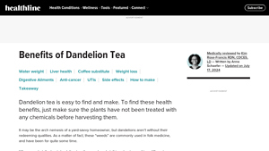Healthline - Dandelion Tea Benefits