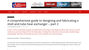 Heat Exchanger World - Shell and Tube Heat Exchangers