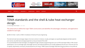 Heat Exchanger World - TEMA Standards Overview