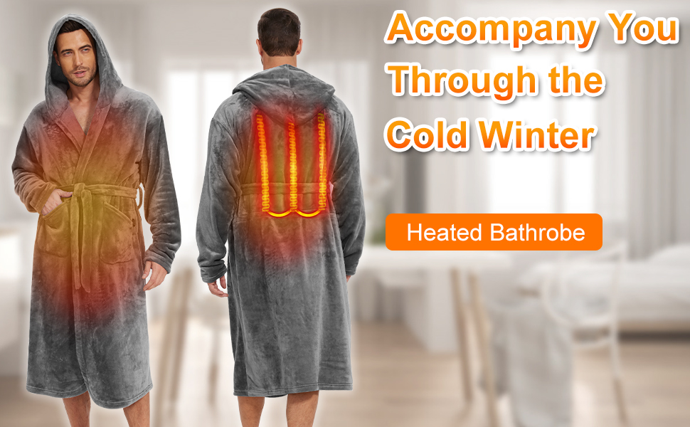 An application scenario or product detail of heated robe - Image 2