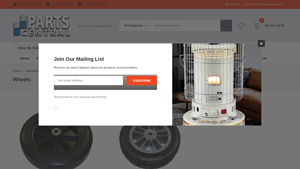 Heater Parts Central - Kerosene Forced Air Heater Wheels