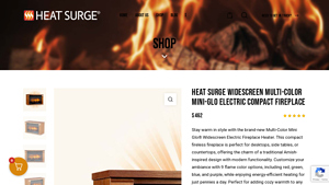 Heat Surge - Mini-Glo Electric Fireplace