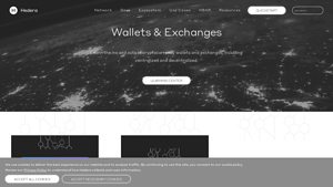 Screenshot of Wallets & Exchanges - Hedera