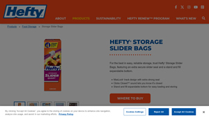 Hefty - Storage Slider Bags