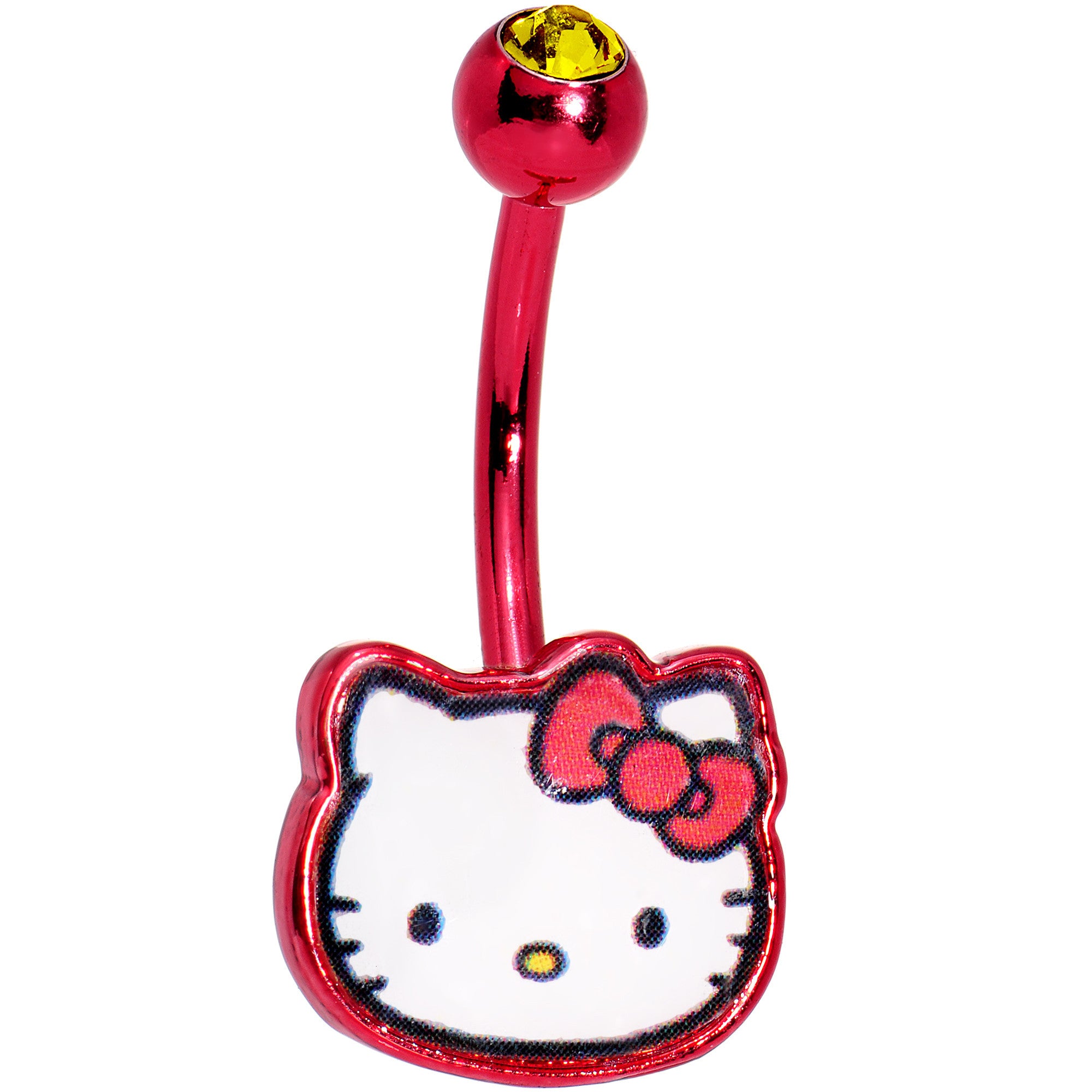An application scenario or product detail of hello kitty belly ring - Image 1
