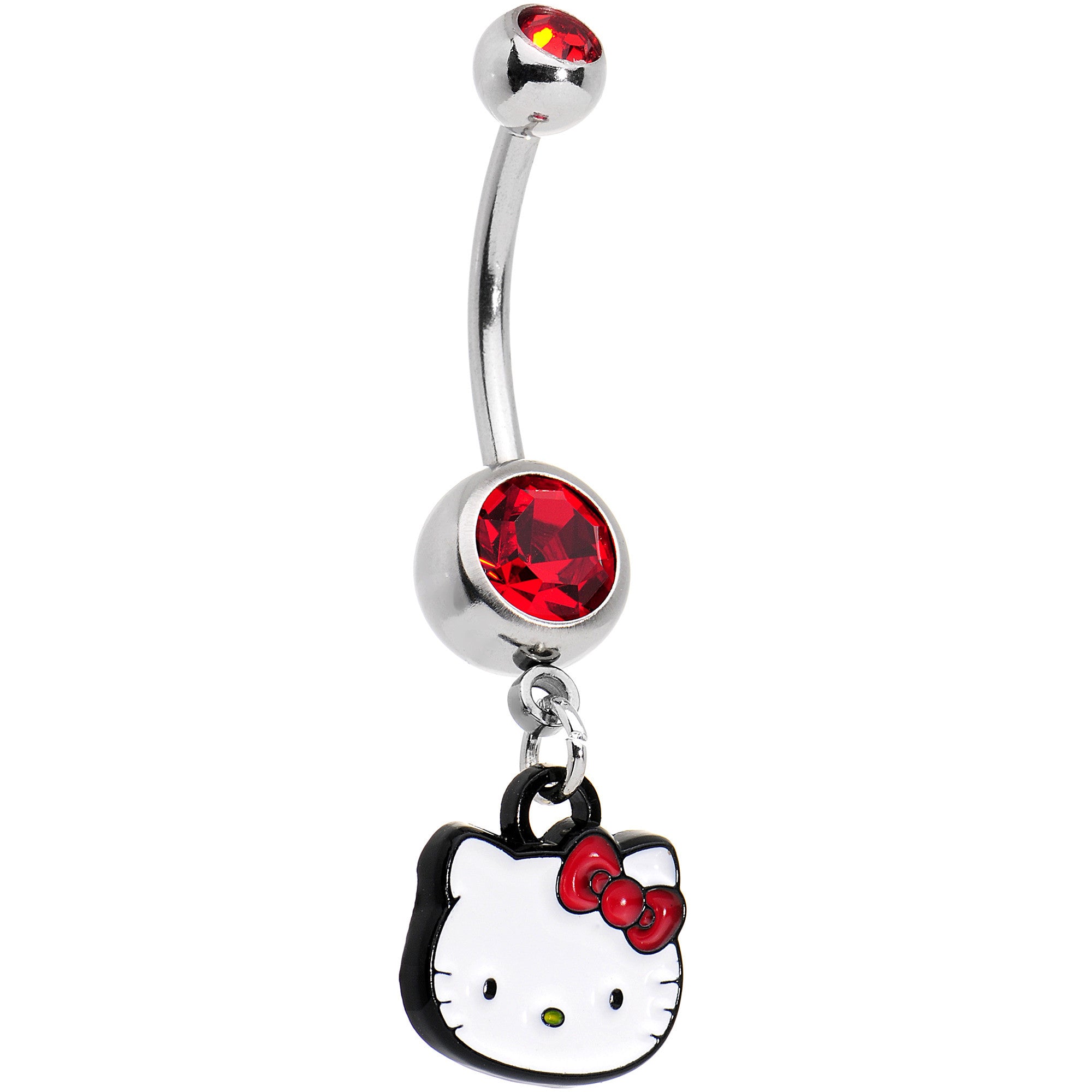 An application scenario or product detail of hello kitty belly ring - Image 2