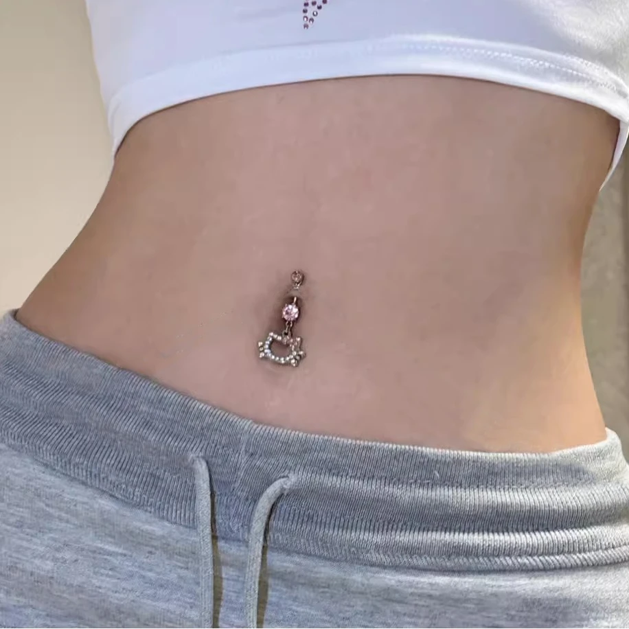 An application scenario or product detail of hello kitty belly ring - Image 9