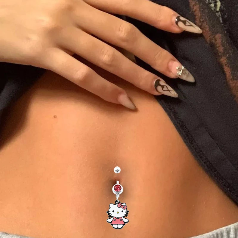 An application scenario or product detail of hello kitty belly ring - Image 20