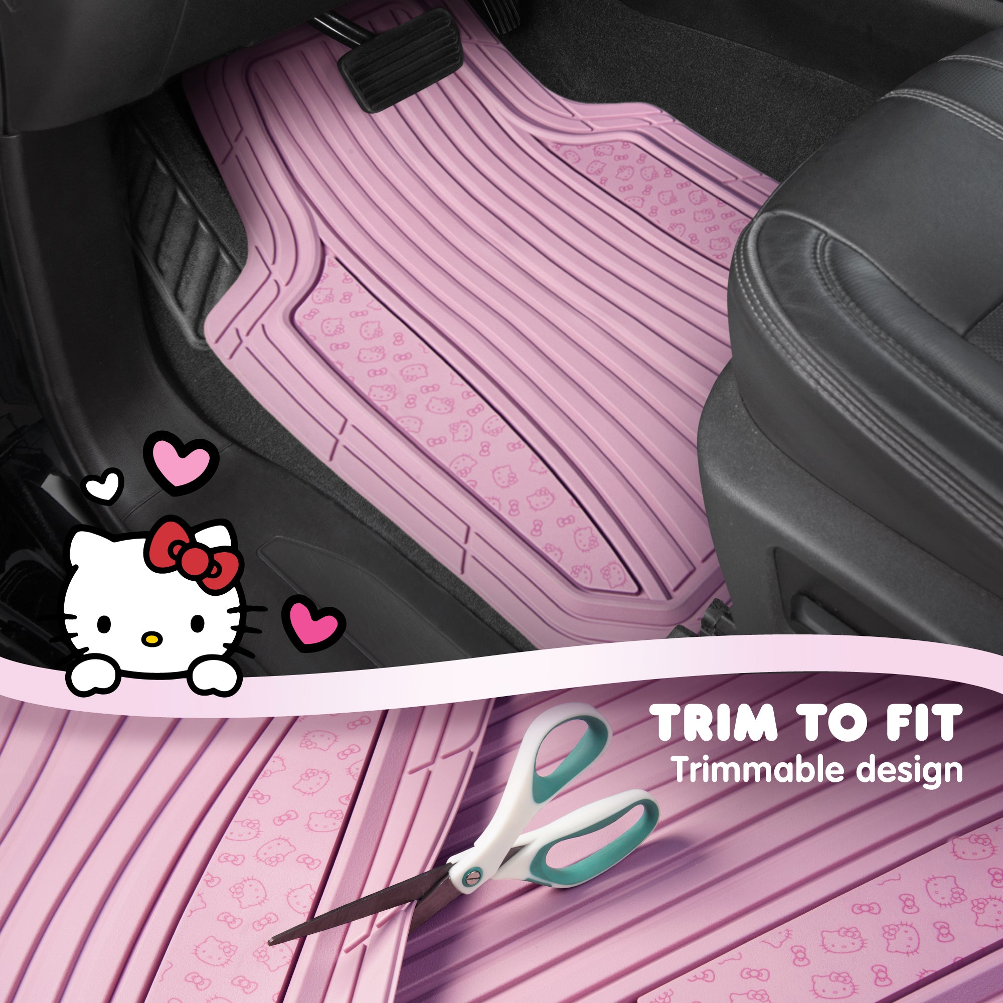 An application scenario or product detail of hello kitty car mats - Image 4