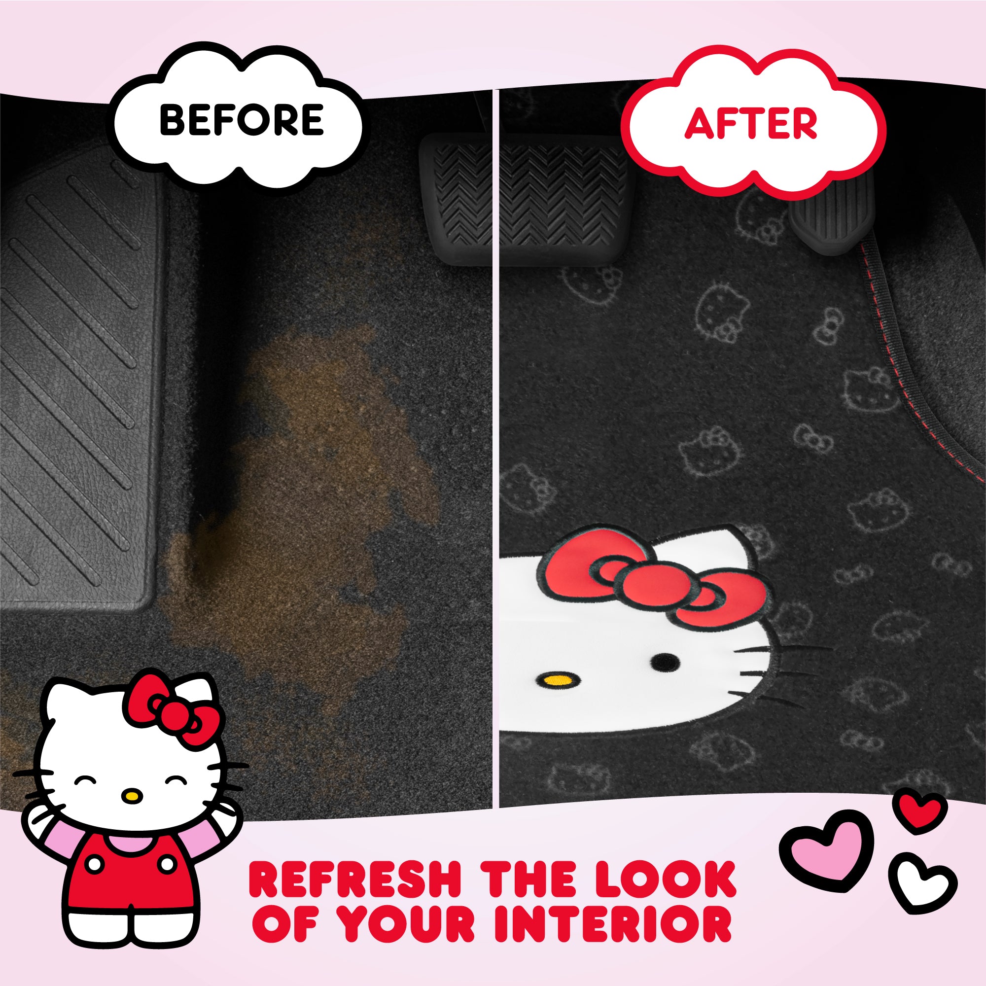 An application scenario or product detail of hello kitty car mats - Image 17
