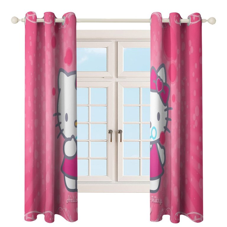 An application scenario or product detail of hello kitty curtains - Image 19