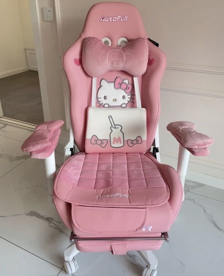 An application scenario or product detail of hello kitty gaming chair - Image 13