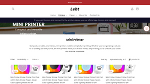 HelloLeBT - Mini Printer Sticker Printer