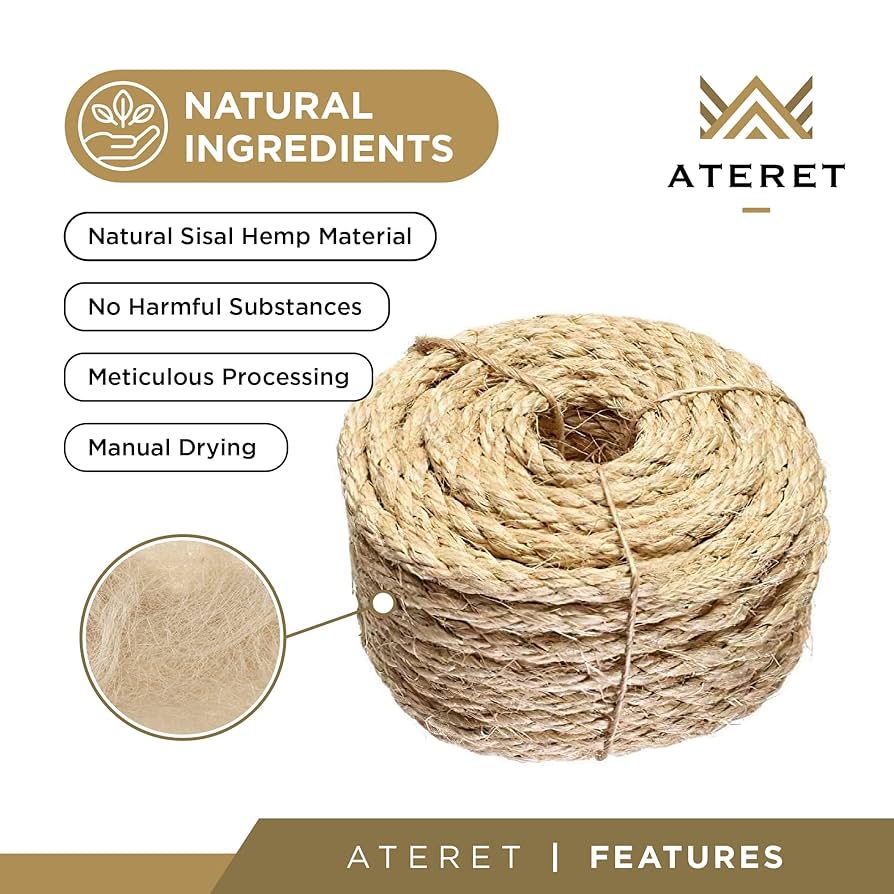 An application scenario or product detail of hemp vs sisal rope for placemats - Image 12