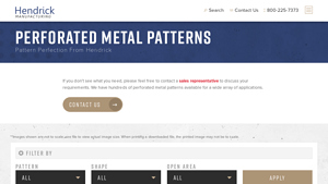 Hendrick Manufacturing - Perforated Metal Solutions