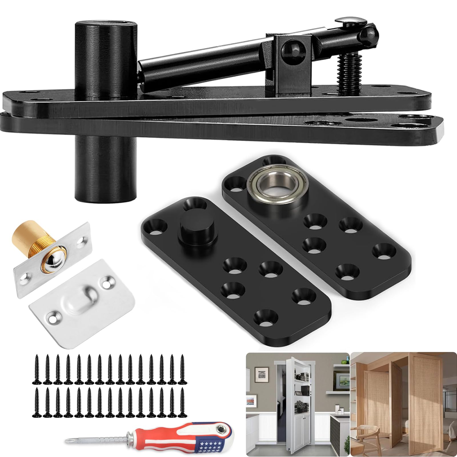 An application scenario or product detail of hidden door hardware hinge - Image 22
