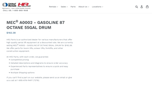 HR2 Parts - MEC® A0002 Gasoline 87 Octane 55 Gal Drum