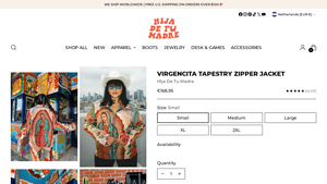 Hija De Tu Madre - Virgencita Tapestry Zipper Jacket