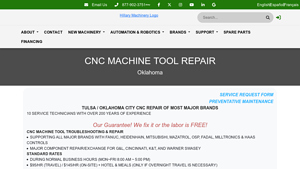 Hillary Machinery - CNC Machine Tools & Repair Services