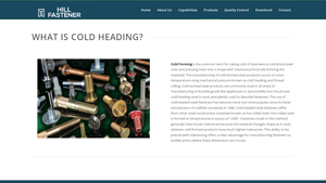 Hill Fastener - Cold Formed Fasteners