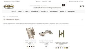 HingeOutlet - Full Inset Cabinet Hinges