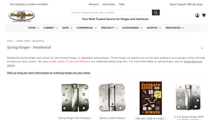 Hinge Outlet - Spring Hinges