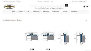 HingeOutlet - Continuous Geared Hinges