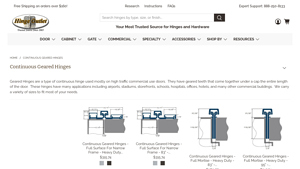 Hinge Outlet - Continuous Geared Hinges